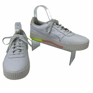 Puma Carina Platform Sneakers Womens 10 White Low Top Lace Up Casual Shoes